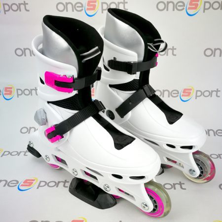 اسکیت ROXA BEETLE WHITE PINK ساخت ایتالیا بچگانه هارد سایز متغیر