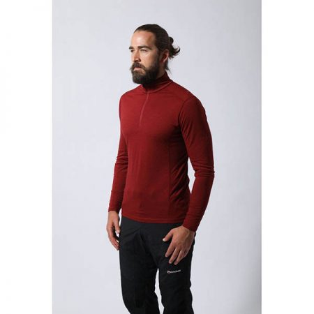 بیس لایر نیم زیپ مردانه مونتین مدل PRIMINO 140 Zip Neck