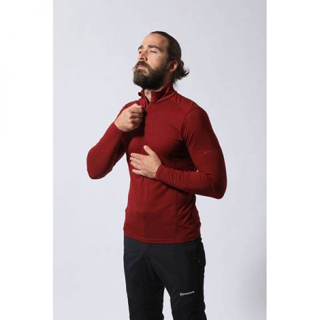 بیس لایر نیم زیپ مردانه مونتین مدل PRIMINO 140 Zip Neck