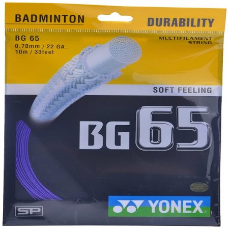 مشخصات و ویژگی های زه راکت بدمینتون یونکس BG65