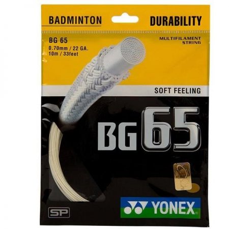 مشخصات و ویژگی های زه راکت بدمینتون یونکس BG65