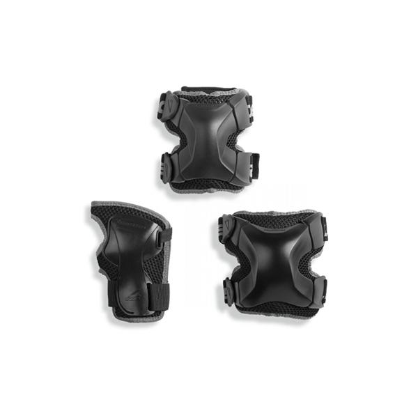 ست ایمنی مدل X-GEAR 3 PACK، ست ایمنی از برند Rollerblade می باشد. این ست شامل زانو بند، آرنج بند و کف بند ( محافظ کف دست ) می باشد.