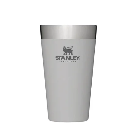 لیوان دو جداره استنلی مدل Stanley Adventure The Stacking Beer Pint 470ml طوسی