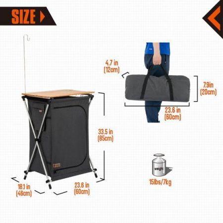 میز آشپزی کینگ کمپ مدل KC3943