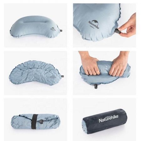 بالش بادی نیچرهایکNATUREHIKE SPONGE AUTOMATIC INFLATABL PILLOW NH20ZT006
