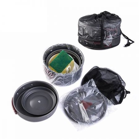 ست ظرف کمپ و کوهنوردی سه نفره نیچرهایک مدل NH15T203-G