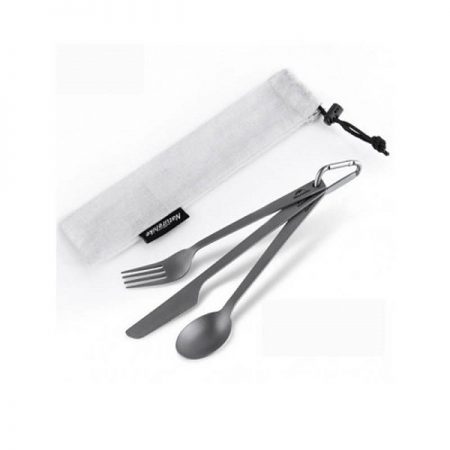 ست قاشق و چنگال تیتانیوم نیچرهایک مدل TZD11 TITANIUM CUTLERY SET NH19T011-D