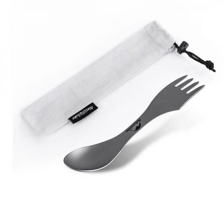 قاشق تیتانیوم کمپ و کوهنوردی نیچرهایک NATUREHIKE TZD12 TITANIUM CUTLERY SET NH19T012-D
