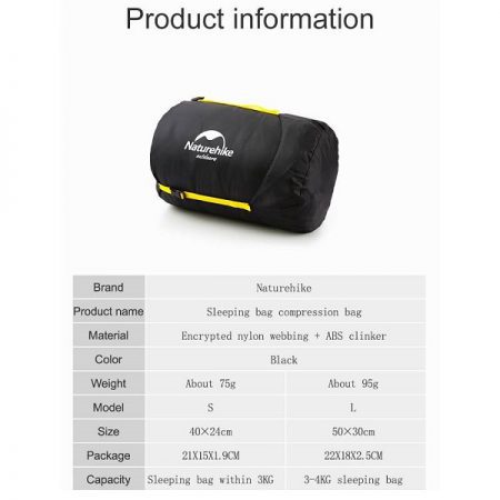 لیفه و کاور کیسه خواب نیچرهایک 2019COMPRESSION BAG FOR SLEEPING BAG NH19PJ020