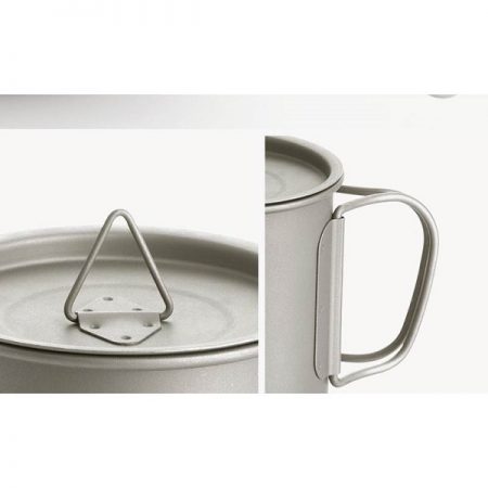 لیوان کوهنوردی و کمپ تیتانیوم نیچرهایک  20CJ TITANIUM CUP NH20CJ005
