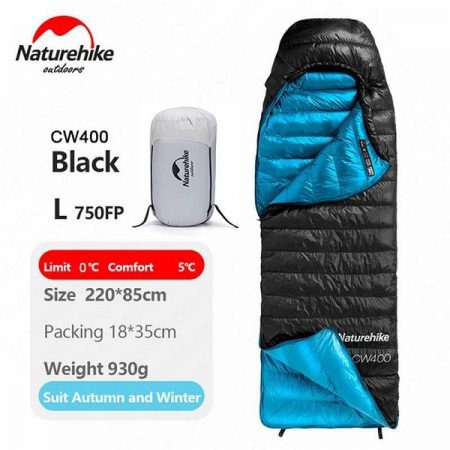کیسه خواب NATUREHIKE CW400 MUMMY GOOSE DOWN SLEEPING BAG