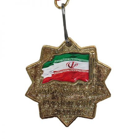 مدال طلای قهرمانی طرح ستاره