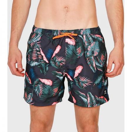 مایو مردانه برونتی مدل TASKER FLOWER AO MENS SHORT TITANIUM