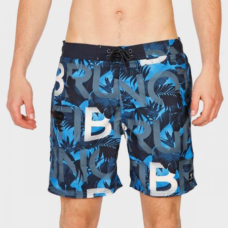 مایو مردانه برونتی مدل FRYE ZIP AO MENS SHORT BLUE WAVE