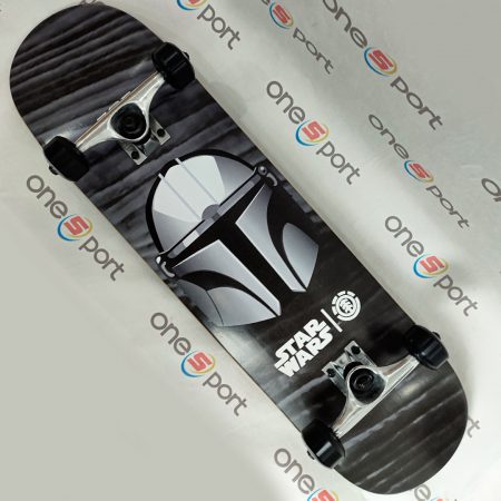 اسکیت برد کامل Element | طرح Star Wars Mandalorian Black