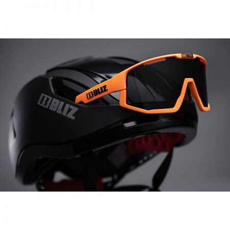BLIZ FUSION NEON ORANGE FRAME SMOKE LENS PRICE MARK 12 CAT3
