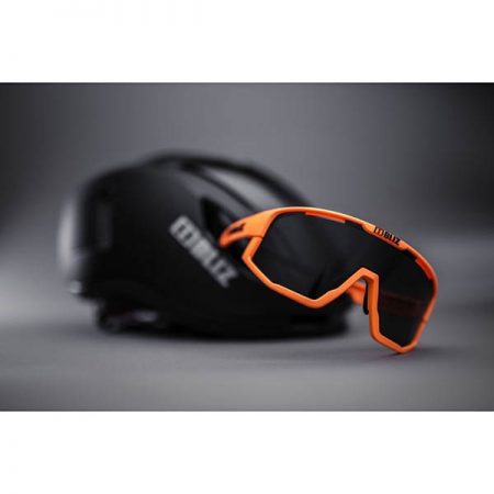 BLIZ FUSION NEON ORANGE FRAME SMOKE LENS PRICE MARK 12 CAT3
