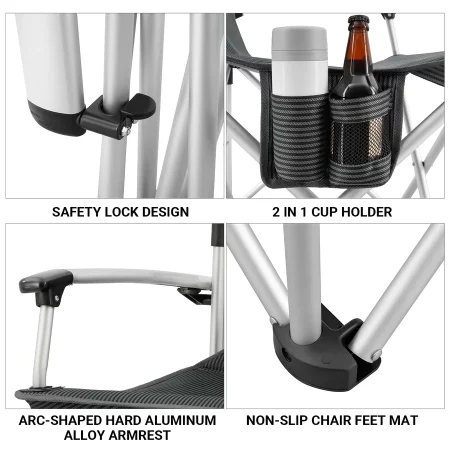 KingCamp Lumbar Back Padded Camping Chair