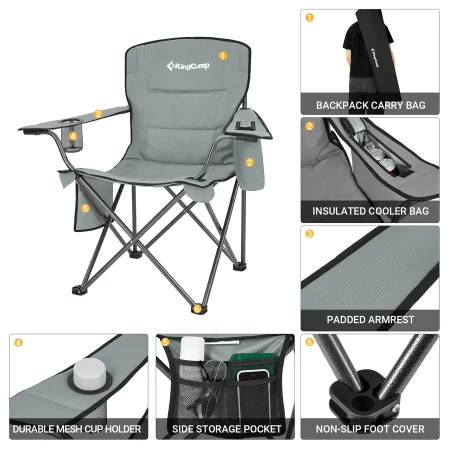 KingCamp Oversized Outdoor Camping Folding Chair
