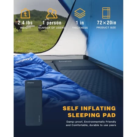 KingCamp Self-Inflating Sleeping Pads with Pillow