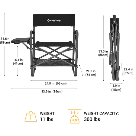 KingCamp Directors Heavy Duty Chair