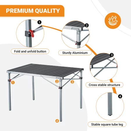 KingCamp 4-6 Person Lightweight Folding Tables