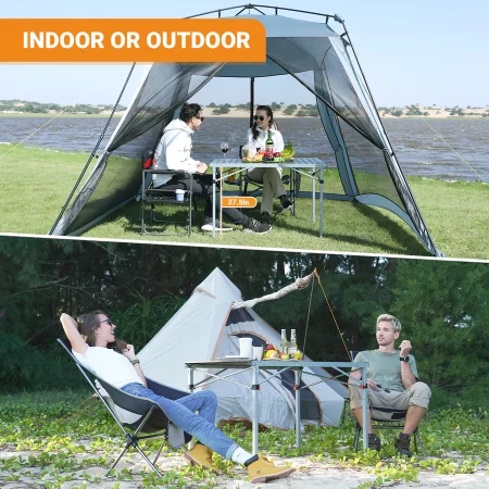 KingCamp 4-6 Person Lightweight Folding Tables