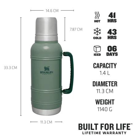 فلاسک آرتیسان استنلی مدل STANLEY THE ARTISAN THERMAL BOTTLE 1.4L سبز