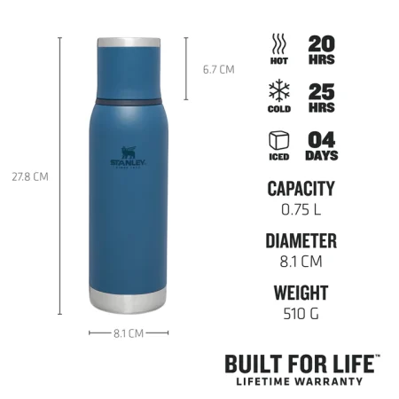 فلاسک ادونچر توگوی استنلی مدل STANLEY ADVENTURE TO-GO BOTTLE 0.75L آبی