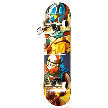 اسکیت برد کامل Element طرح Stat Wars Mandalorian Quadrant