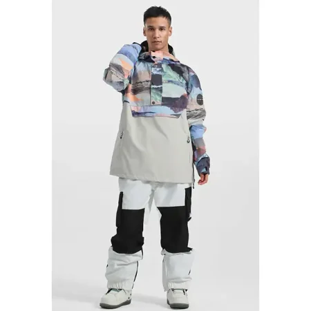 کاپشن اسکی مردانه GSOU SNOW GS2348 WHITE
