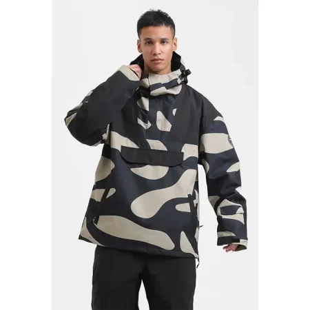 کاپشن اسکی مردانه GSOU SNOW GS2355 BLACK PEIGE