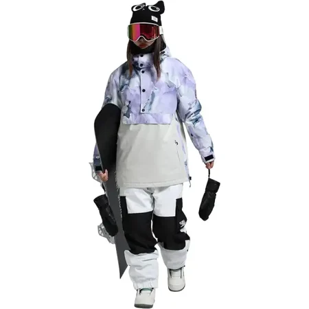 کاپشن اسکی زنانه GSOU SNOW GS2348 WHITE PURPLE
