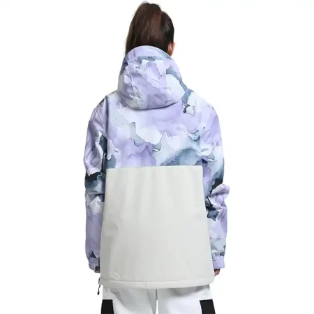 کاپشن اسکی زنانه GSOU SNOW GS2348 WHITE PURPLE