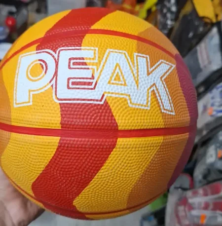 توپ بسکتبال PEAK قرمز نارنجی در دو سایز 5 و 7