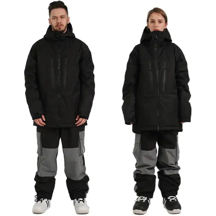 کاپشن اسکی مردانه GSOU SNOW GS2176 BLACK