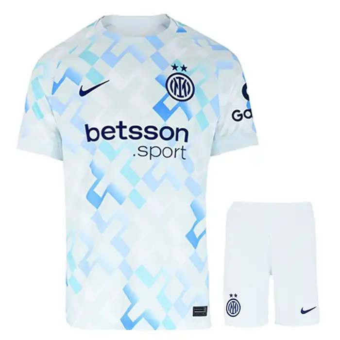 کیت دوم اینترمیلان 2026 هواداری ست پیراهن و شورت با لوگوی دوختی