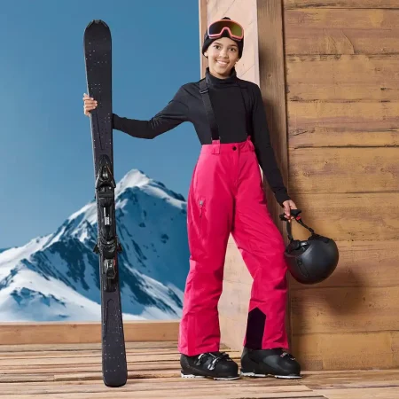 شلوار اسکی و برف‌بازی بچه گانه کریویت (آلمان) گرم و ضد آب رنگ صورتی