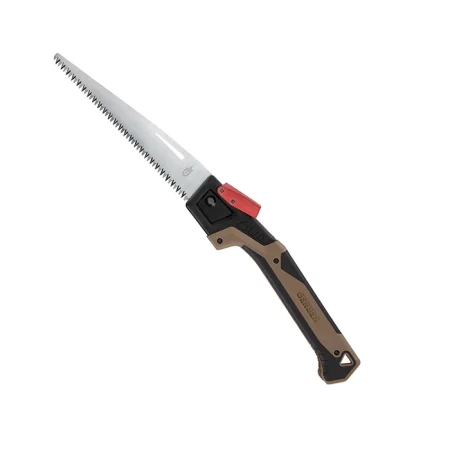 اره تاشو کمپینگ گربر مدل Bushcraft Saw تیغه فولاد SK5 با قفل دو حالته